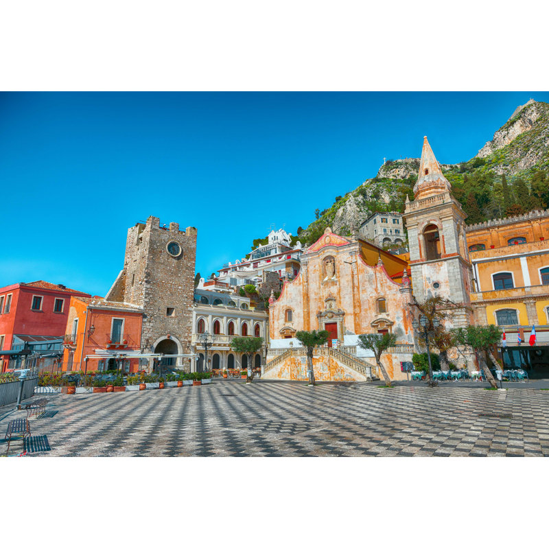 Taormina - Photographie sur toile tendue, L 12 po x H 8 po