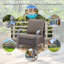 Ensemble de 2 chaises d'extérieur en osier de style industriel Wyland-500215291
