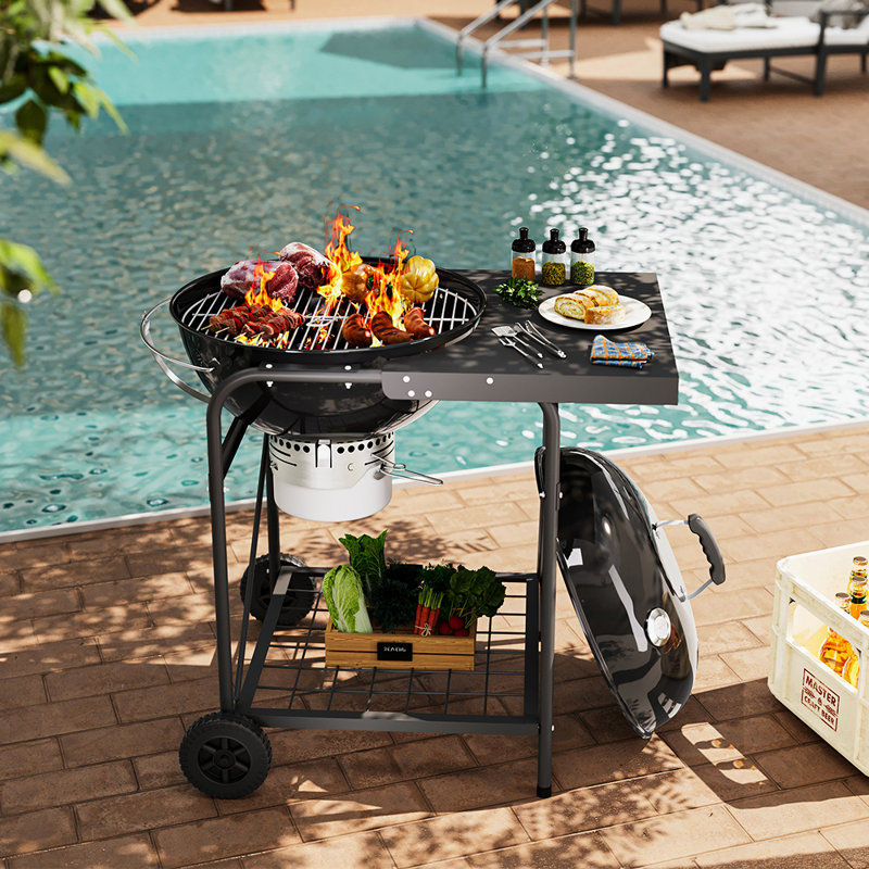 Dakota Fields 90cm W Kettle Charcoal Grill