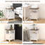 Ensemble de 2 tables de chevet de ferme, table d'appoint avec rangement
