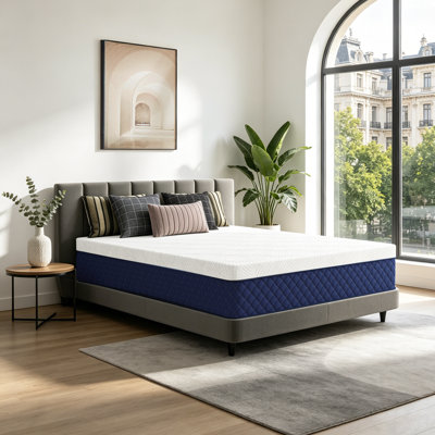 34cm Medium Gel Memory Foam Pocket Sprung 3000 Mattress with Removable Washable Cover