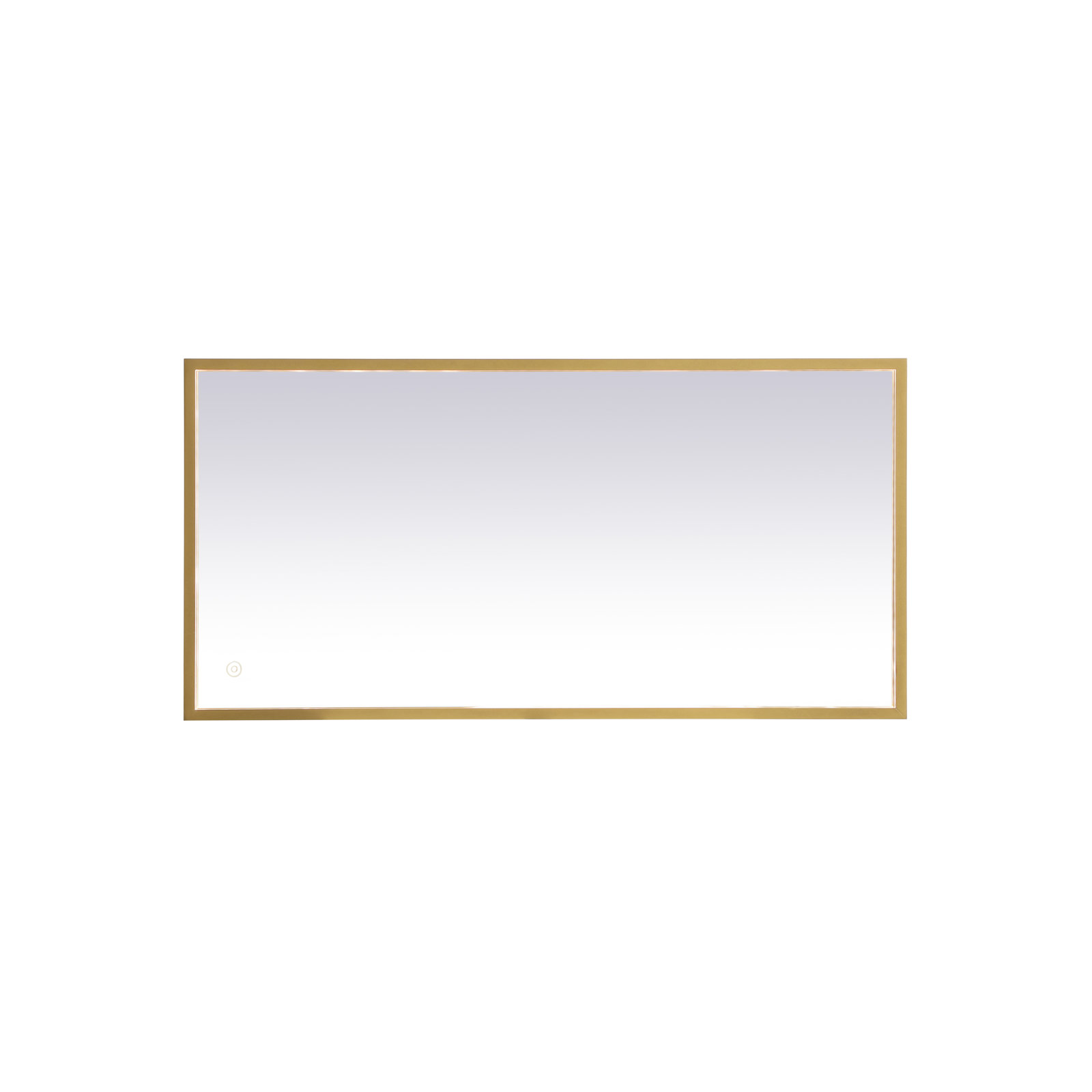 Piche Aluminum Mirror, Brass, 20" x 40"