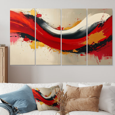 Chaos Harmony Of Wild Volcano Lava III - Fauvism Wall Art - Modern Wall Art Canvas