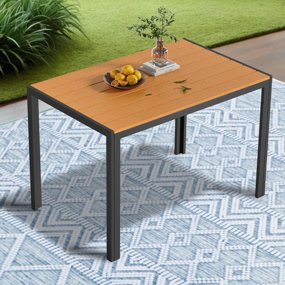 Rectangular 110Cm L Outdoor Balcony Table