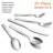 10-Piece Stainless Flatware For 2, Square Mirror, DW Safe