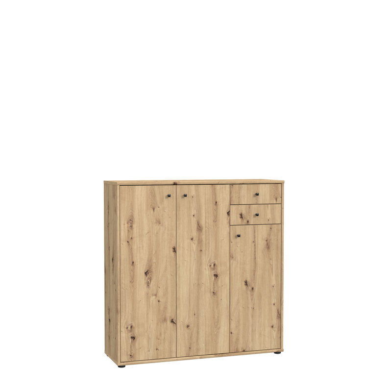 Amandla 108.8cm W 2 - Drawer Chest of Drawers, Artisan Oak