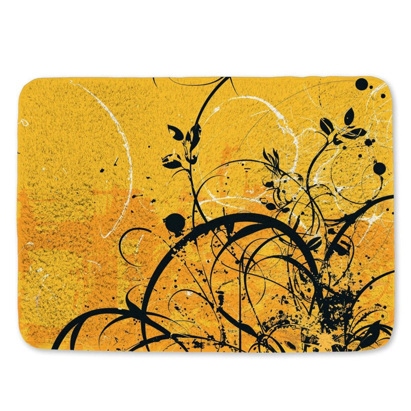 Graiden Microfiber / Microsuede Non-Slip Bath Mat, 17"W x 24"L