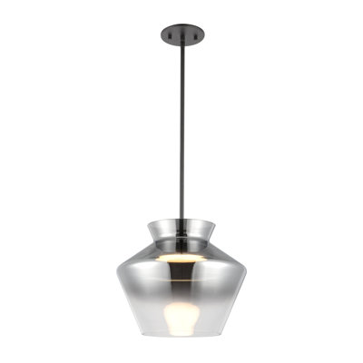 Single Light Glass Dimmable LED Pendant