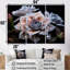 «Blue Succulent Bloom», ensemble d'art sur toile-107767698-107767700