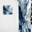 Blue Grey Ethereal Elixir I - Modern Room Darkening Abstract Curtain - 1 Panel-107826499
