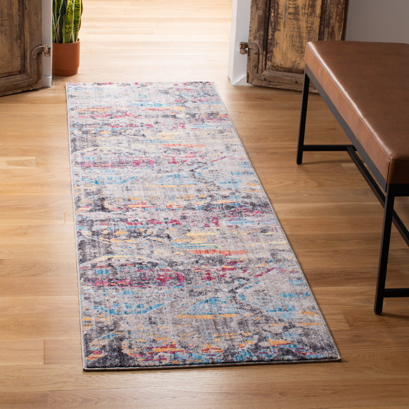 Hakala Abstract Hand Woven Area Rug, Runner 69 x 244 cm