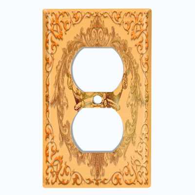 Patterned 1 - Gang Toggle Light Switch Standard Wall Plate