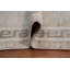 Tapis beige classique 5 x 7 avec des détails grecs indémodables