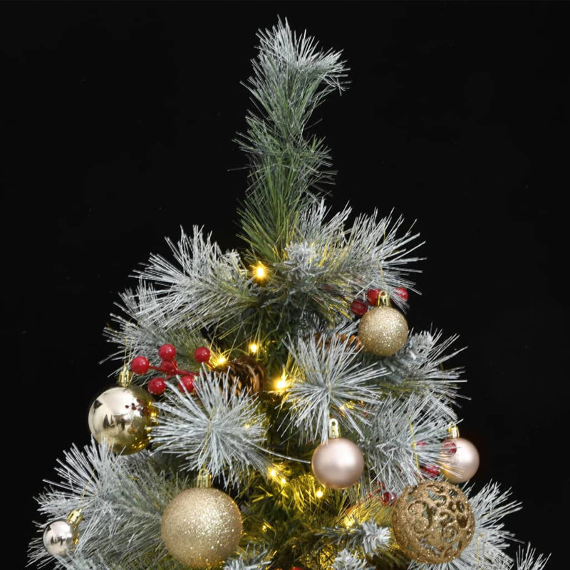 Arbre de Noël artificiel éclairé, 4,9 pi