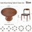 Ikerne 4 - Person Round Solid Wood Dining Set-53036857-215054957-215055041