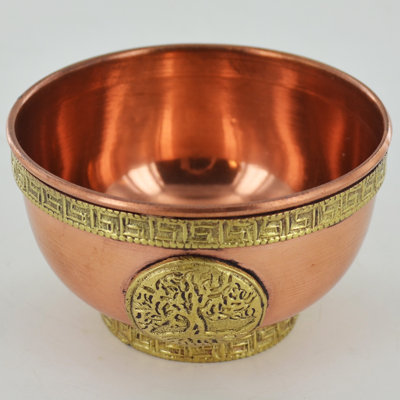 Armadeo Tree of Life Copper Bowl Sculpture
