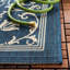 Tapis d'intérieur / extérieur bleu marine / beige Galena-545779372