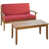 Brown Frame / Red Cushion