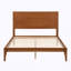 Mid-Century Modern Full Size Bamboo Wood Platform Bed with Wood Slat-133599419