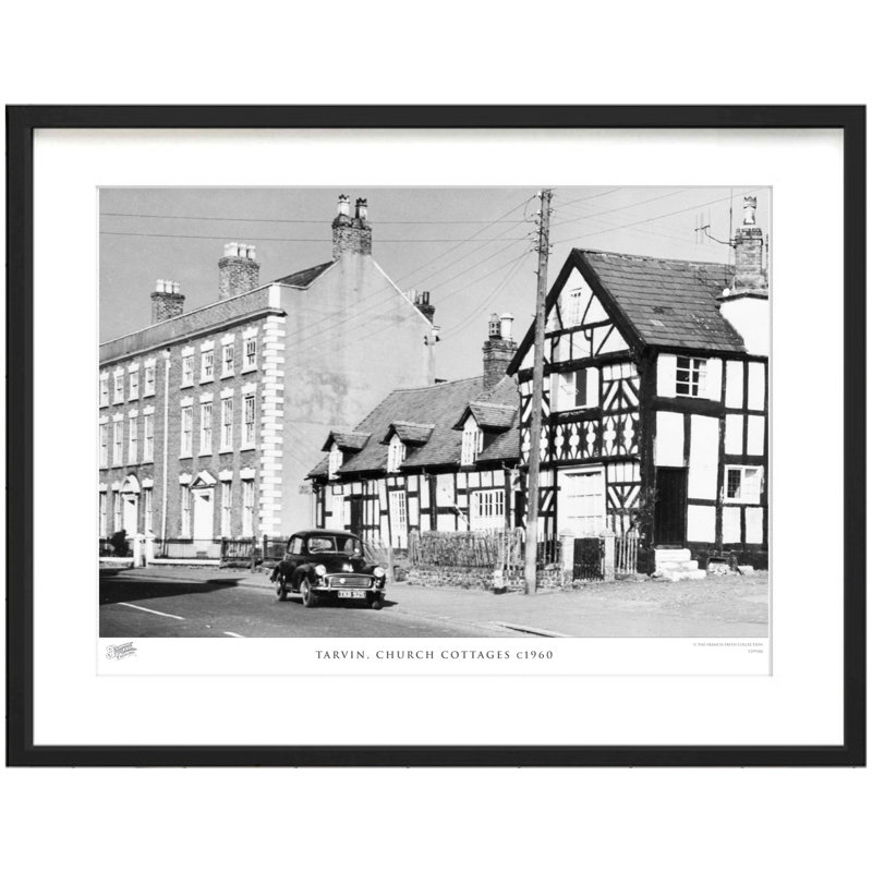 Tarvin, Church Cottages C1960 - Single Picture Frame Print, 60cm H x 80cm W x 2.3cm D