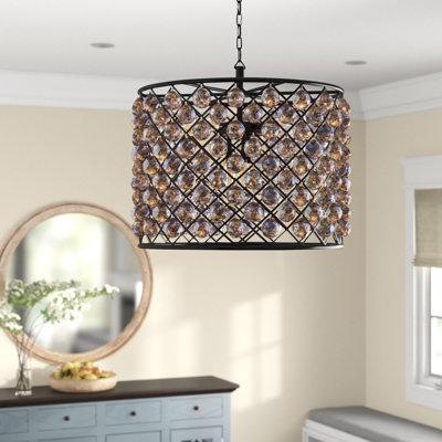 Swinney 8 - Light Dimmable Drum Chandelier