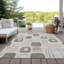 Tapis beige intérieur / extérieur lavable à la machine Claudian ACN1670-104372739