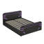 Grand lit tapissier avec système de rangement hydraulique à levage latéral-129391423