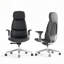 Fauteuil de direction haut de gamme en cuir véritable à dossier haut, revêtement en relief, fauteuil de bureau à domicile inclinable, hauteur et profondeur de siège réglables -1238640504