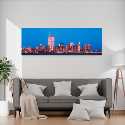 Evening Lower Manhattan New York Ny Abstract Contemporary Architecture City Wall Art