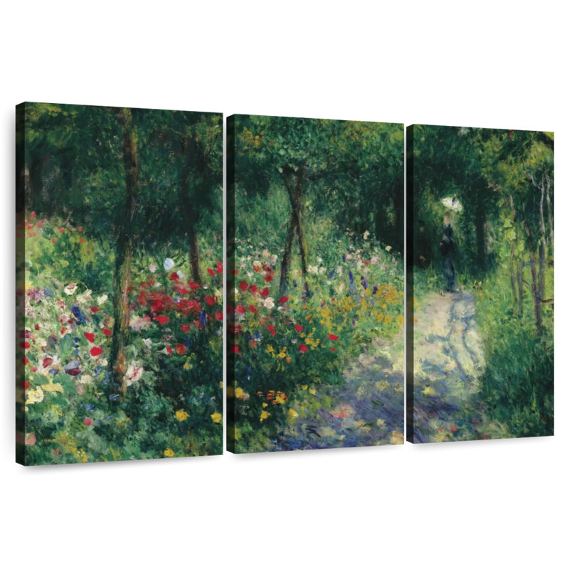 Les femmes dans le jardin - 1873, H 20 po x l 33 po