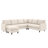 Lyles 107.3" Sectional Sofa With Armrest Black Legs And Moveable Ottoman Seater For 7-109867524