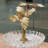 Crystal Tiered Tray With Bronze Ormolu Palm Tree