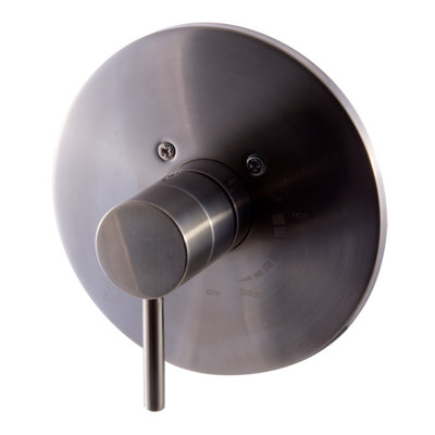 ALFI brand AB1601-BN Brushed Nickel Pressure Balanced Round Shower Mixer