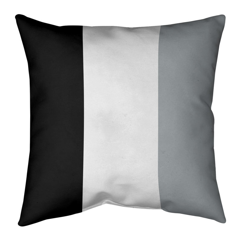 Coussin décoratif, 16 po x 1 po, Duvet synthétique, Blanc