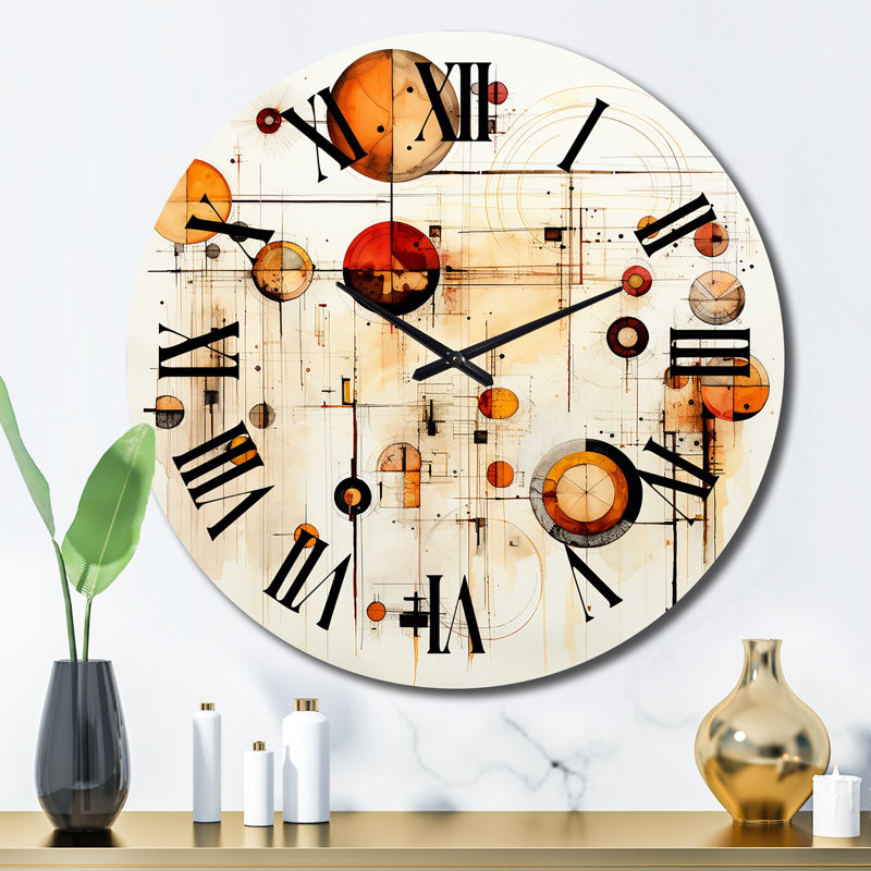 Horloge murale en métal, Grand
