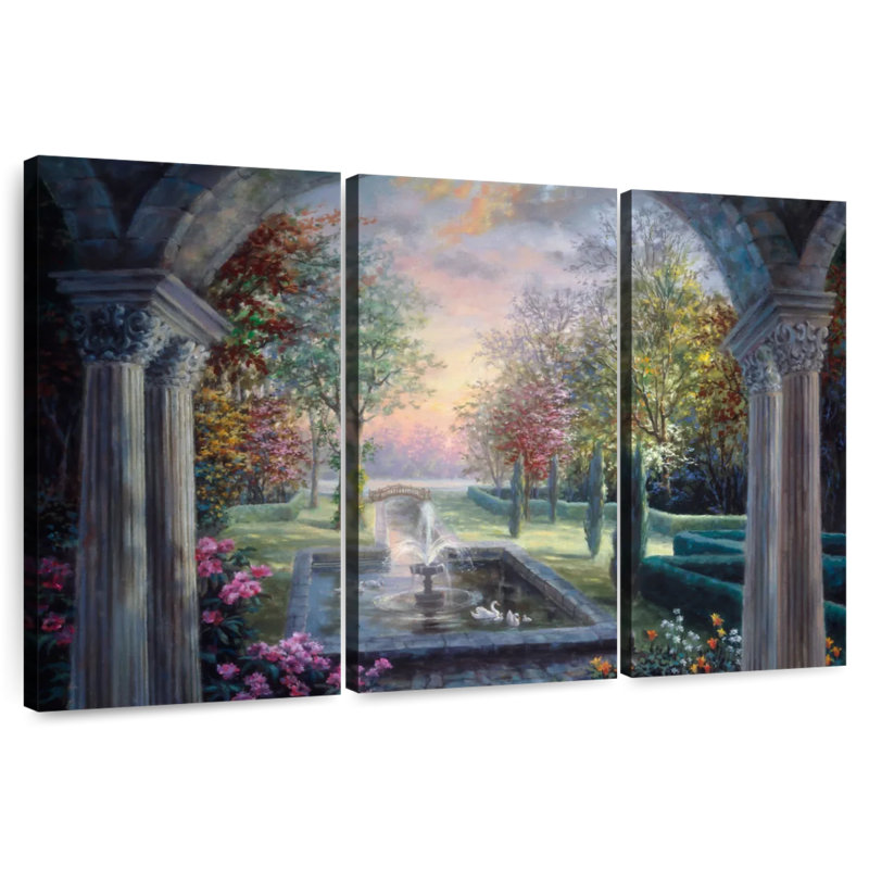 Lilie Soulful, tranquillité méditerranéenne, H 36 po x l 57 po