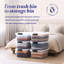 Ensemble de bacs de rangement en plastique