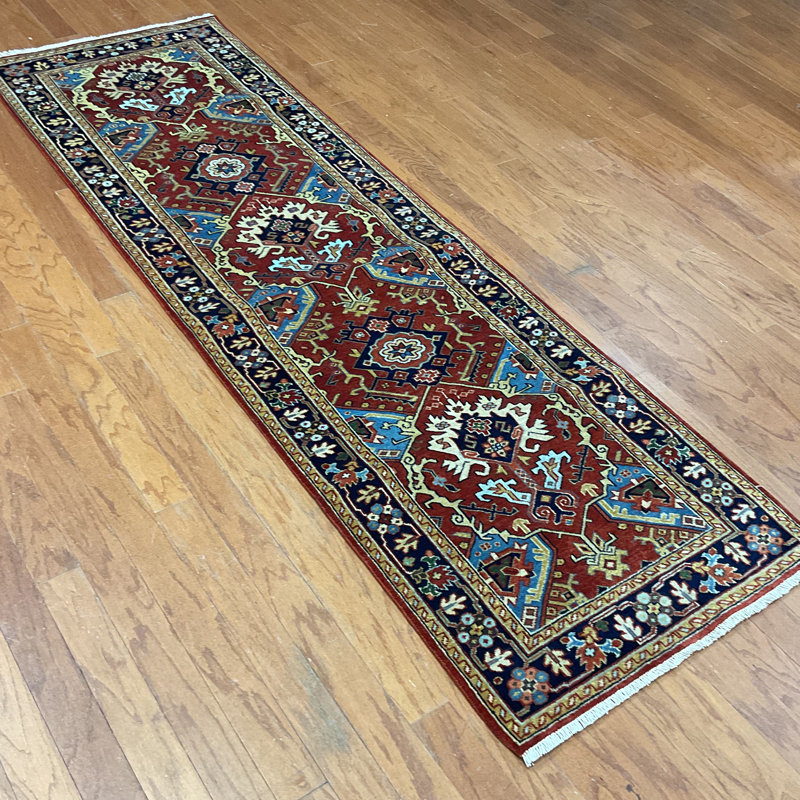 Kun One-of-a-Kind 2'6" x 8' Runner Wool Area Rug in
