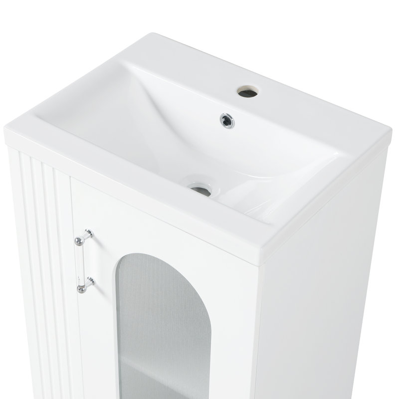 Armoire de salle de bain Malaz, Blanc