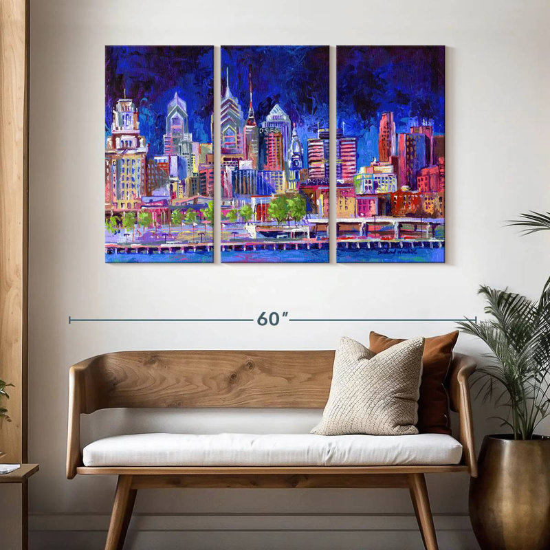 Sebbie Philadelphia, 32" H x 50" W