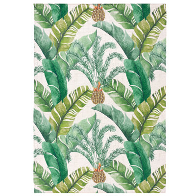 Rectangle 120 cm x 170 cm Floral Kilim Indoor / Outdoor Washable Area Rug