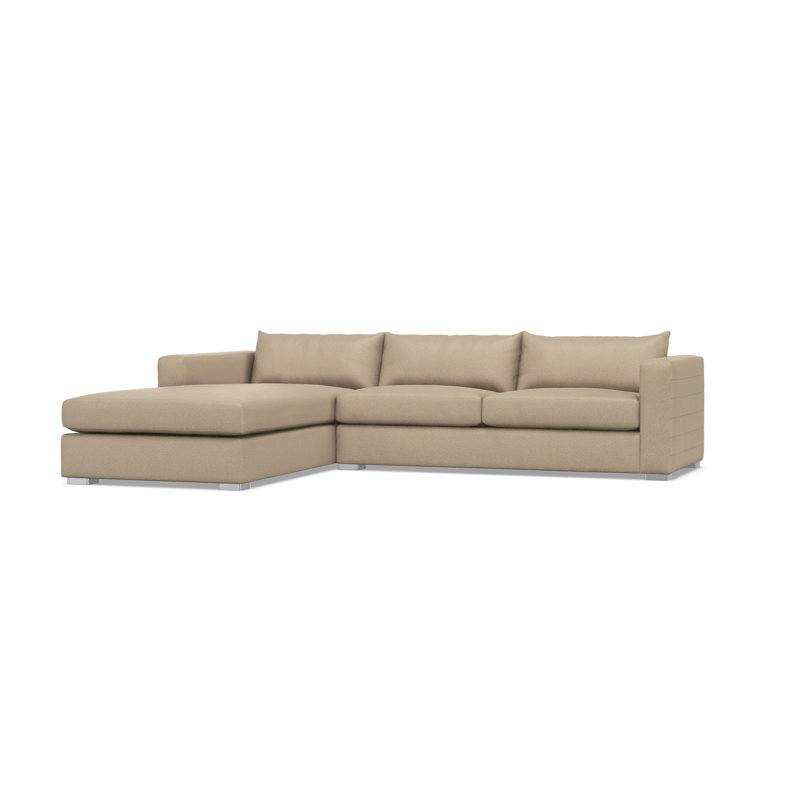 Bernhardt Helena 2-Piece Sectional, Tan Polyester