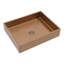 Lavabo de salle de bain rectangulaire en acier inoxydable 19 "x 15" avec bonde escamotable-99234279