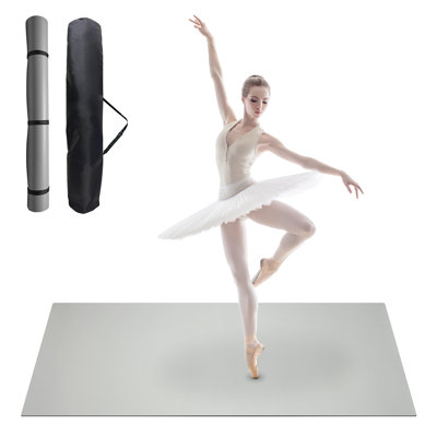 Piste de danse 6 x 4 pi, tapis de danse portatif, plancher antidérapant en PVC pour ballet jazz et pop pour la maison et la salle de sport