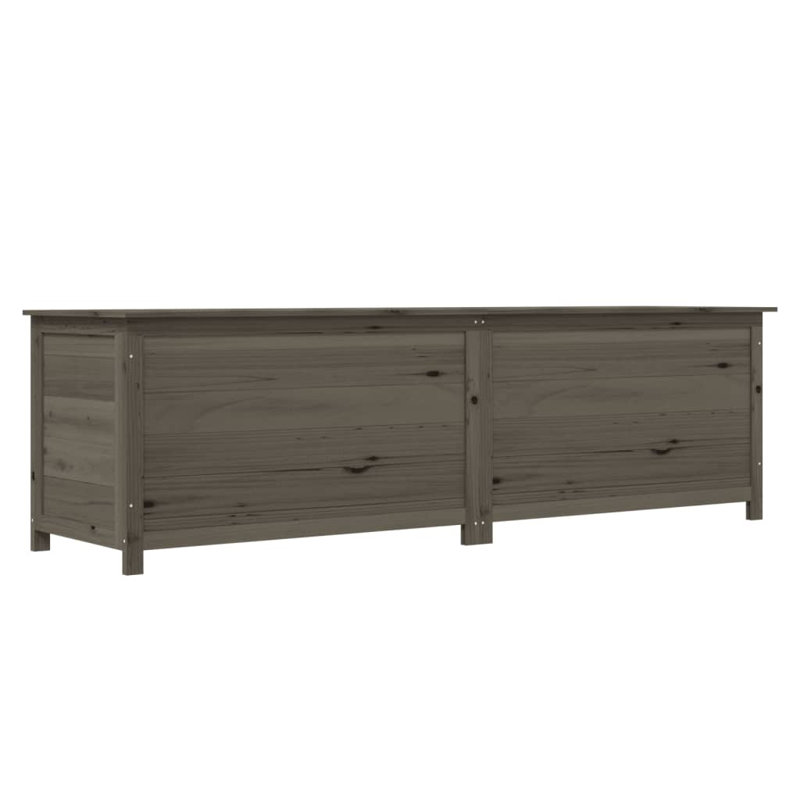 Water Resistant Fir Solid Wood Deck Box, Anthracite
