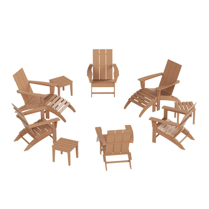 Joubert 6 - Person Patio Conversation Set, Teak
