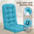 2 Piece 4.7" Thick High Back Chair Cushion Indoor and Outdoor Seat / Back Cushions with Straps, Adjustable Back Buckle-875288021