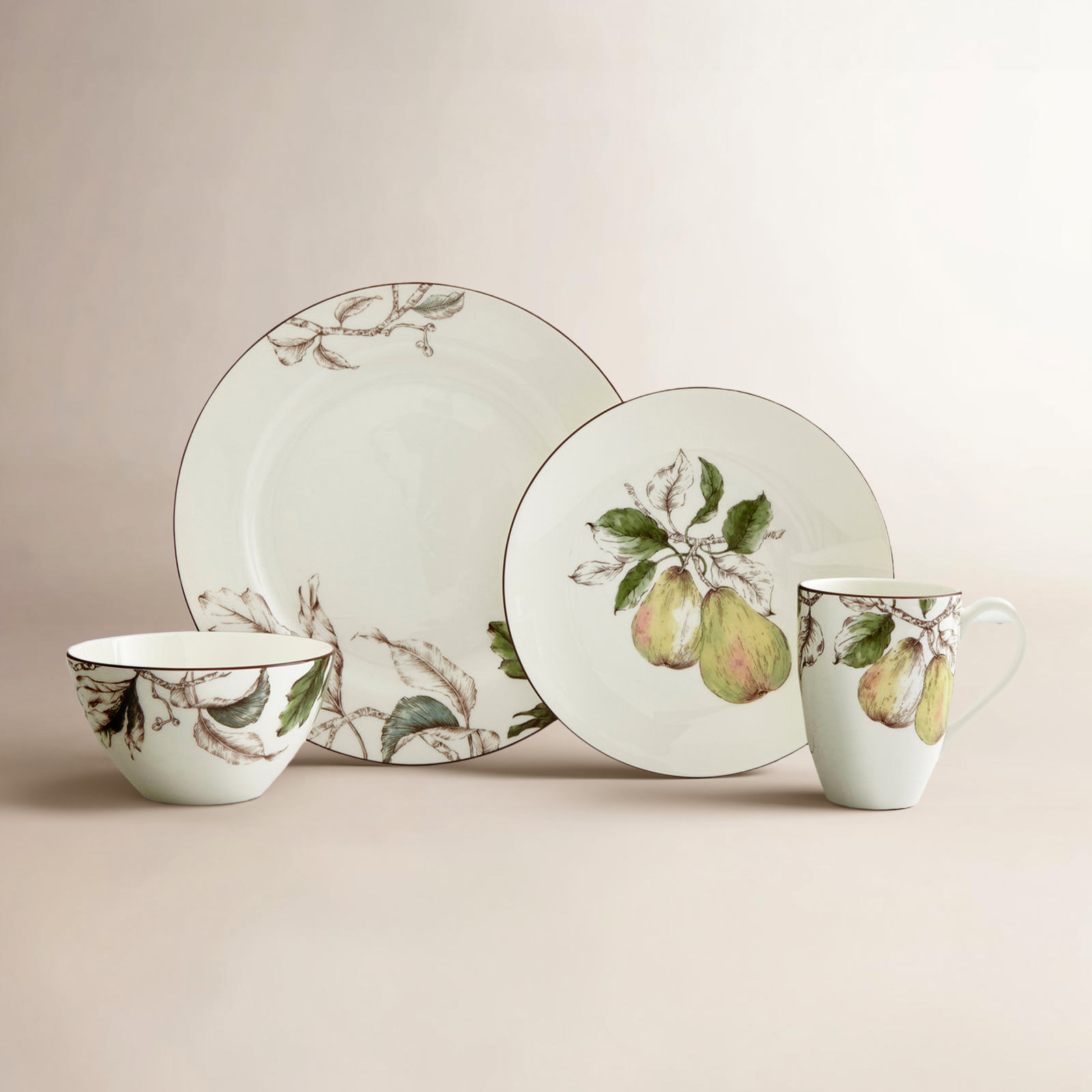 Natures Bounty Porcelain Dinnerware Set