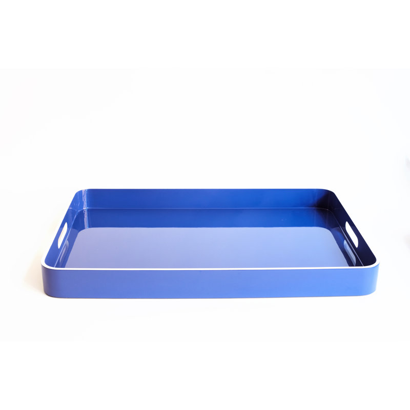 Lacquer Tray - Navy - Large, 2" H x 24" W x 12" D, Navy