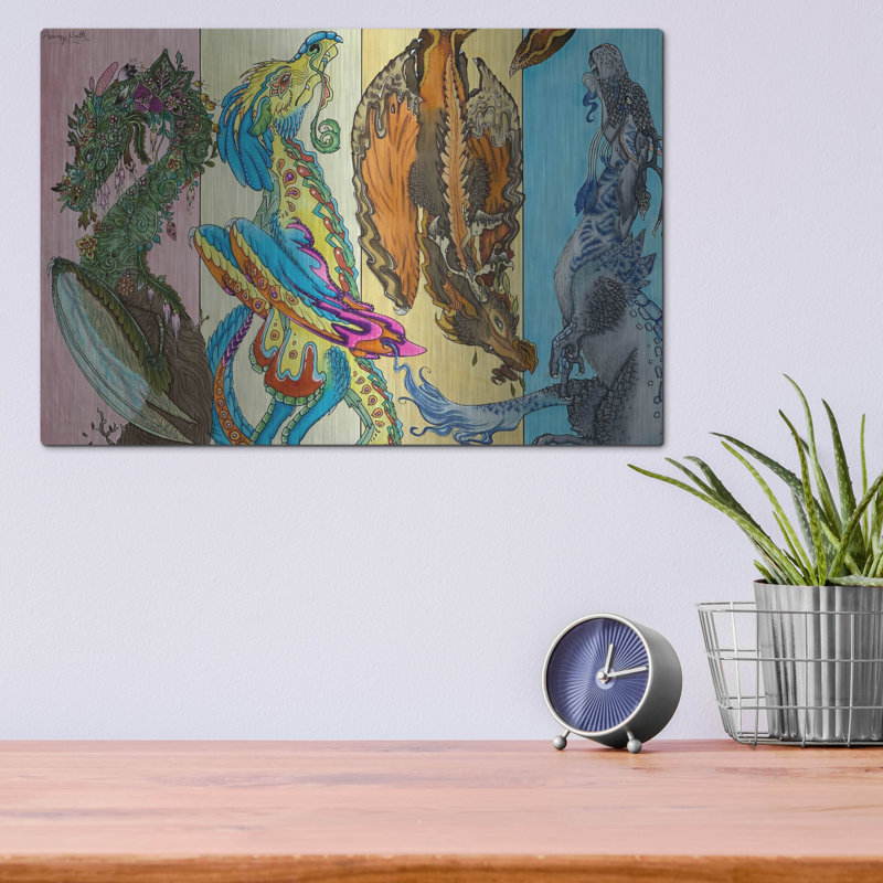 «The Four Seasons» par Avery Multour, H 12 po x l 16 po